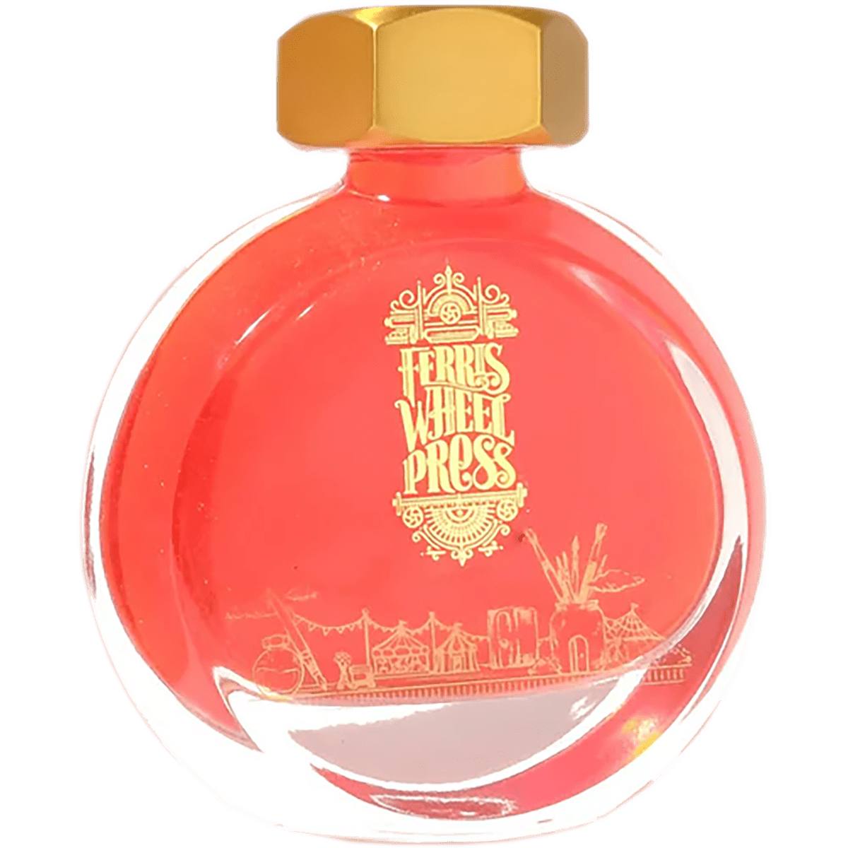 Ferris Wheel Press Ink Bottle - Wonderland In Coral - 38ml - Pen Boutique Ltd