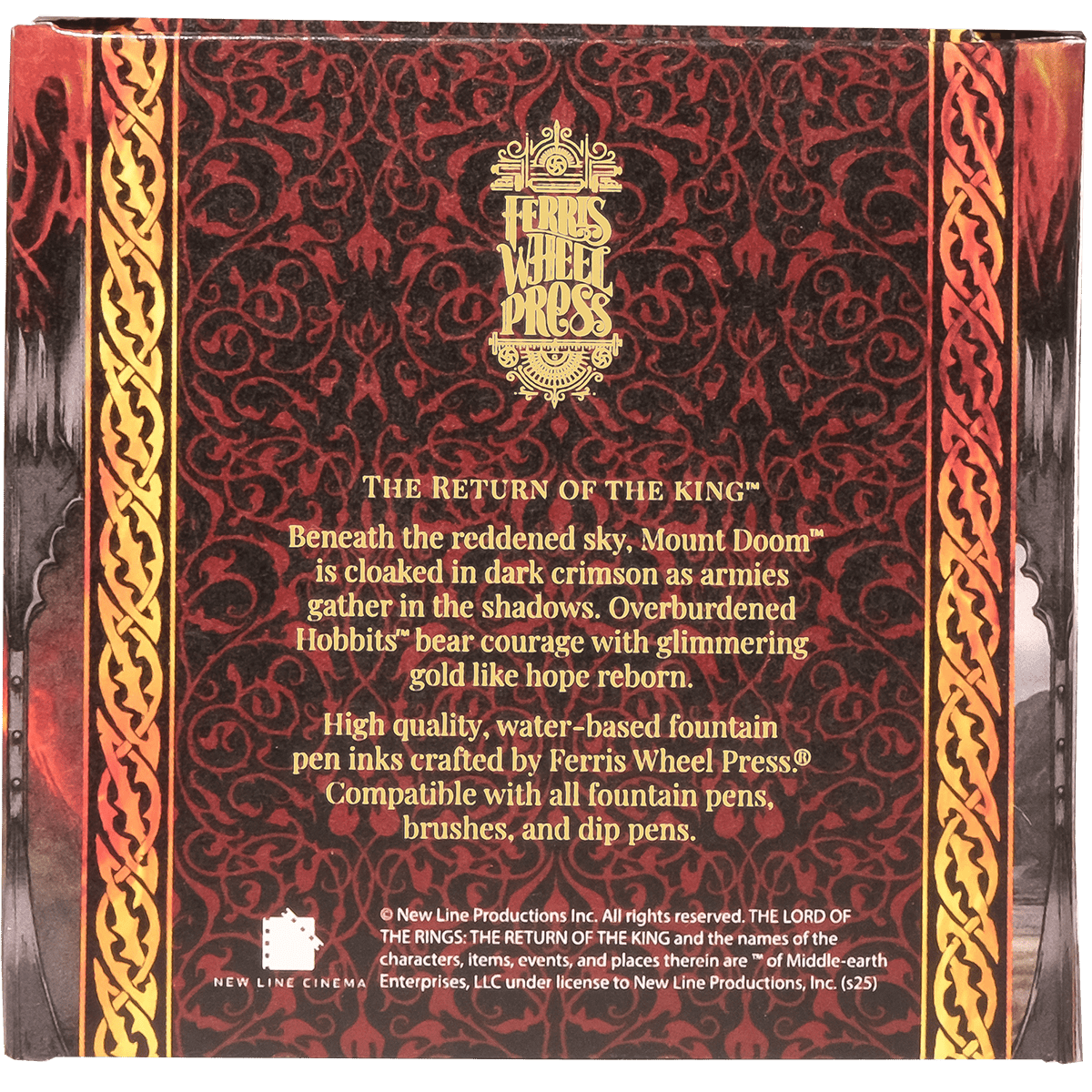 Ferris Wheel Press x Lord of the Rings Ink Bottle - Shadow of Mordor - 10ml - Pen Boutique Ltd