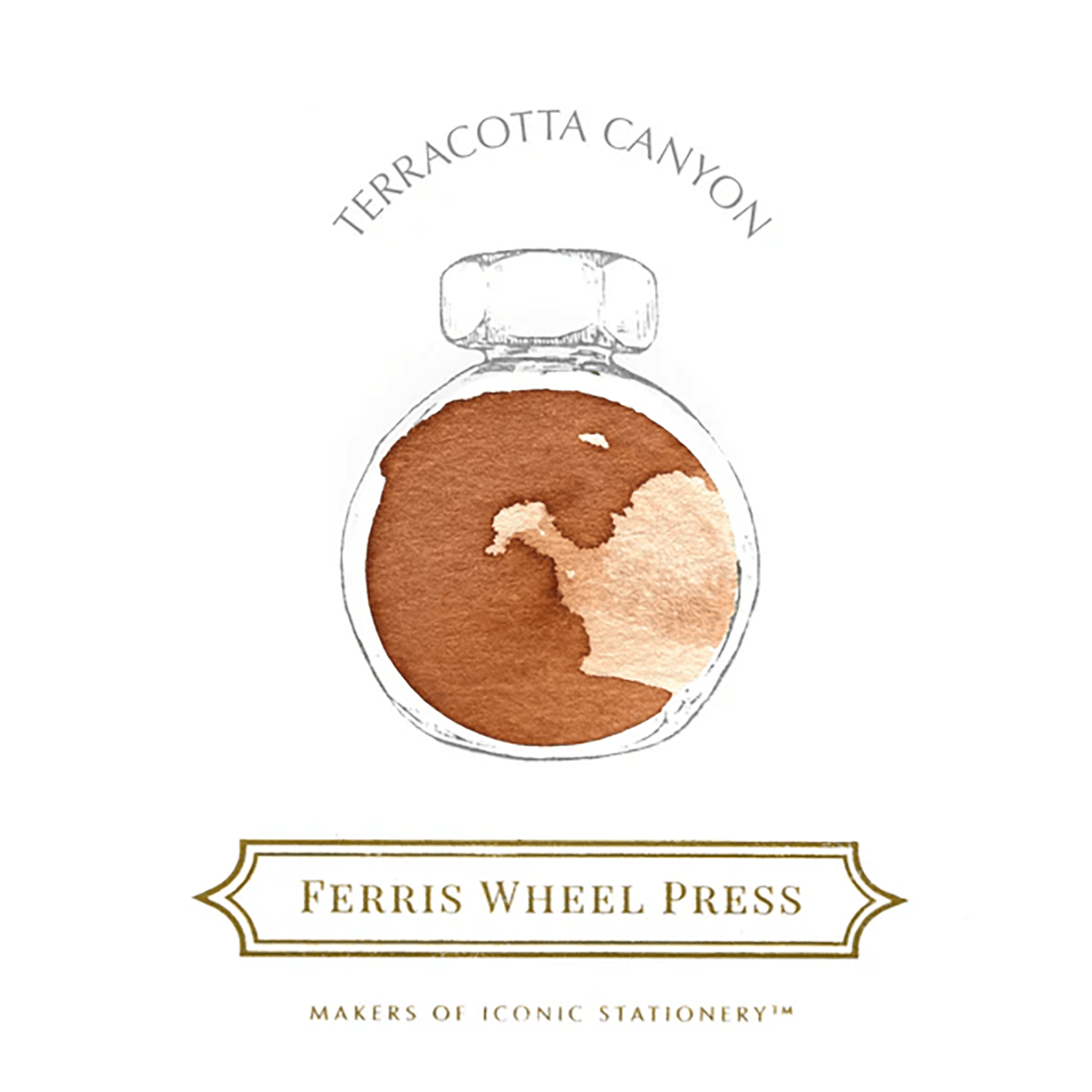 Ferris Wheel Press Ink Bottle - Terracotta Canyon  - 38ml - Pen Boutique Ltd