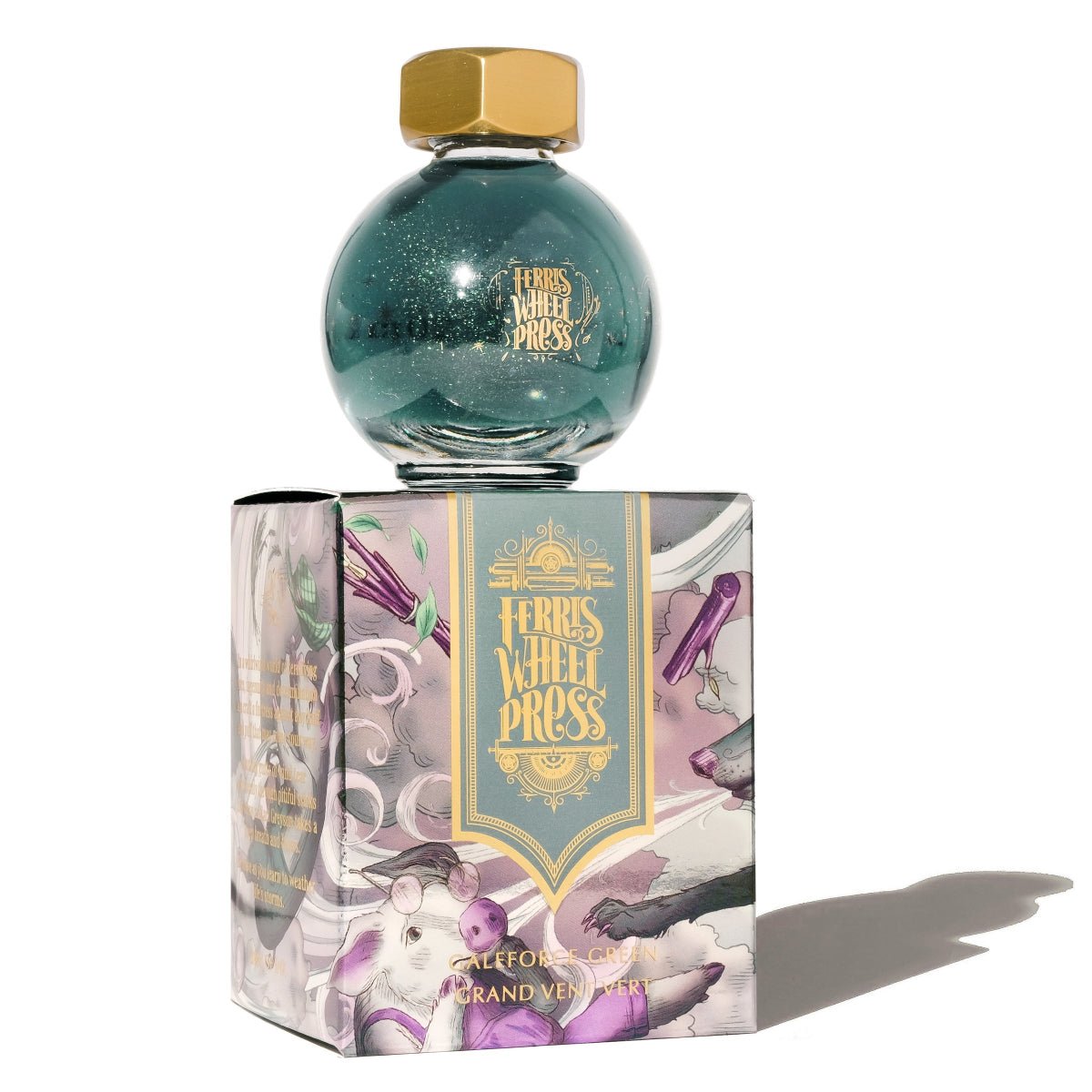 Ferris Wheel Press FerriTales Ink Bottle - Galeforce Green - 20ml - Pen Boutique Ltd