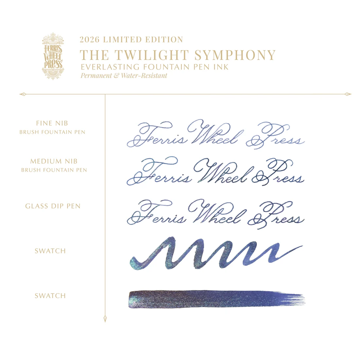 Ferris Wheel Press Ink Bottle - Twilight Symphony - 20ml (Limited Edition)-Pen Boutique Ltd