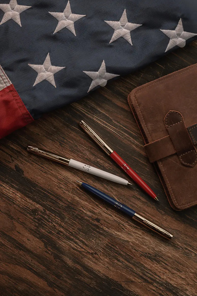 Fisher Space America 250 Red, White & Blue Cap-O-Matic Space Pen Set – Special Edition-Pen Boutique Ltd