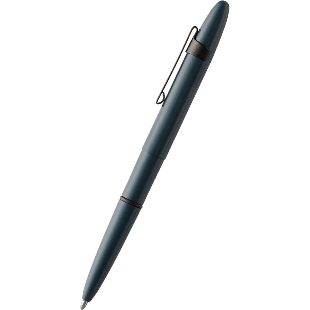 Fisher Space Ballpoint Pen - Bullet Cerakote - Elite Navy (with Black Clip) - Pen Boutique Ltd