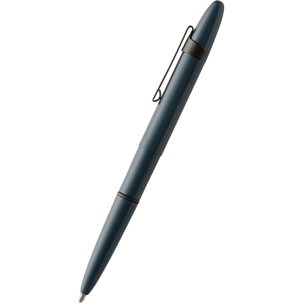 Fisher Space Ballpoint Pen - Bullet Cerakote - Elite Navy (with Black Clip) - Pen Boutique Ltd