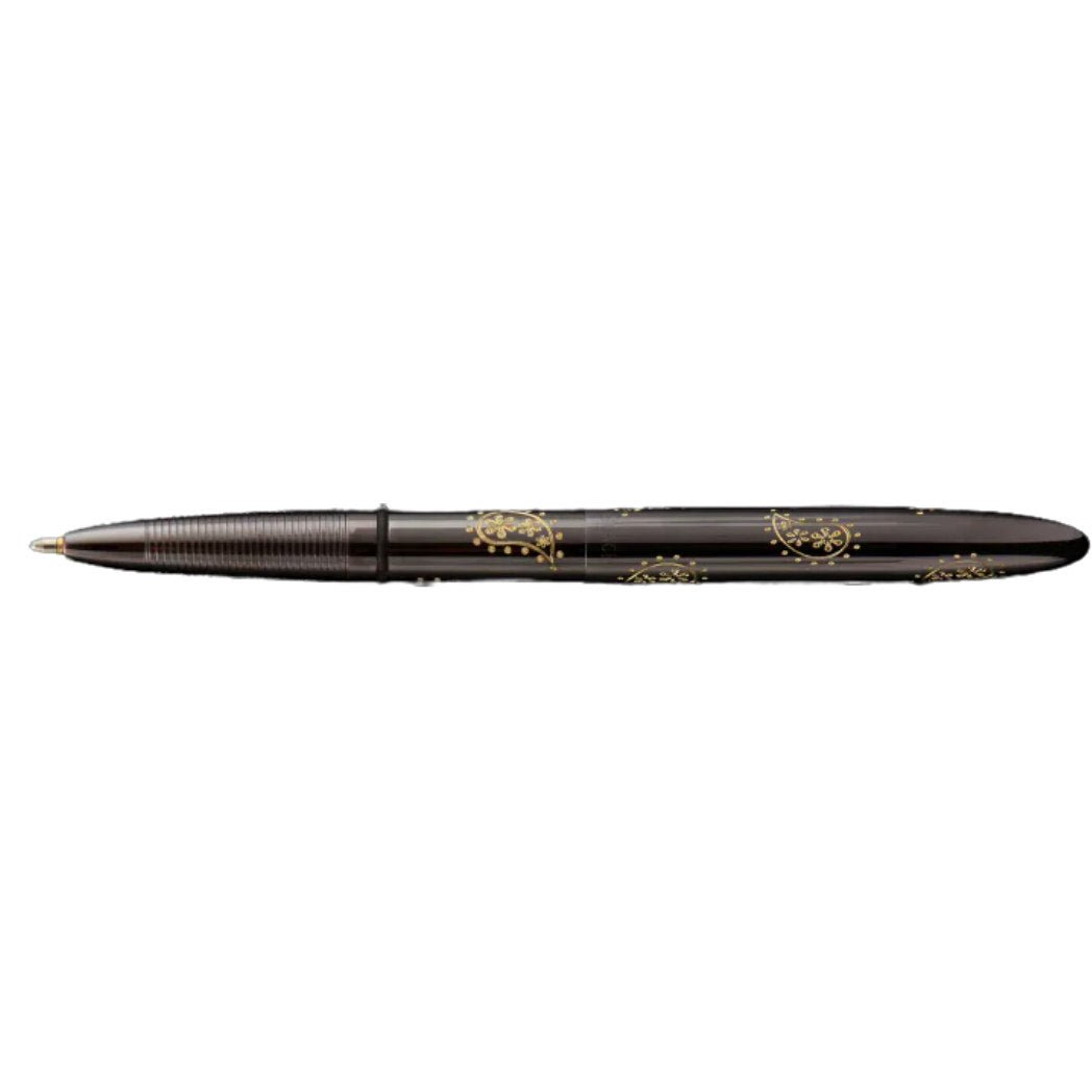 Fisher Space Bullet Titanium Nitride - Dark Matte Black (Paisley Design) - Pen Boutique Ltd