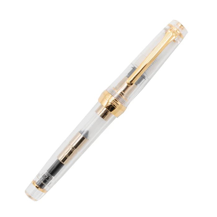 Nagasawa Original Pro Gear Skeleton Fountain Pen - Pink Gold - Pen Boutique Ltd