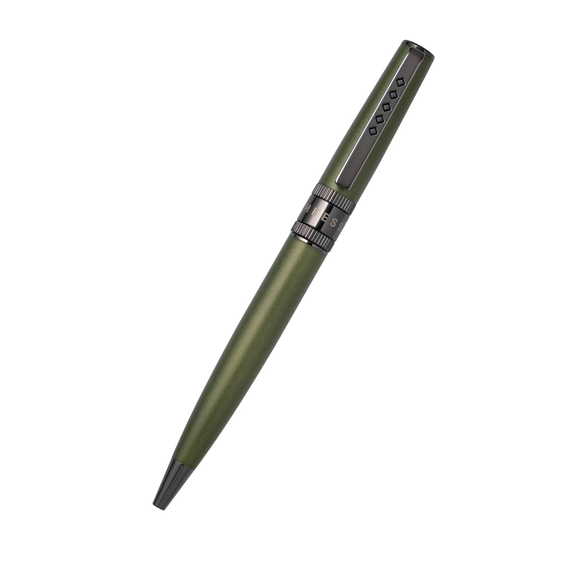 Tom Hessin Rebel "Garrison Green" Ballpoint Pen – Gunmetal Trim - Pen Boutique Ltd
