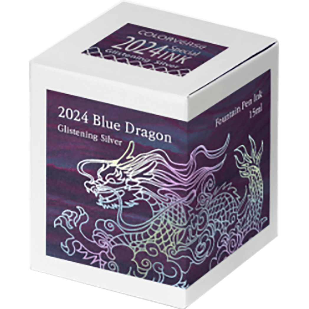 Colorverse Ink Bottle - 2024 Blue Dragon Special Series - Glistening Silver - 15ml - Pen Boutique Ltd