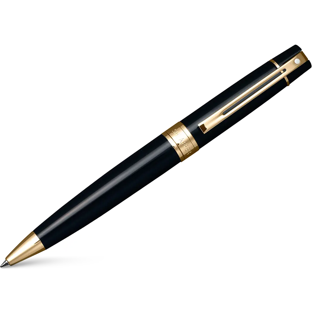 Sheaffer 300 Black w/ Gold Trim Ballpoint Pen-Pen Boutique Ltd