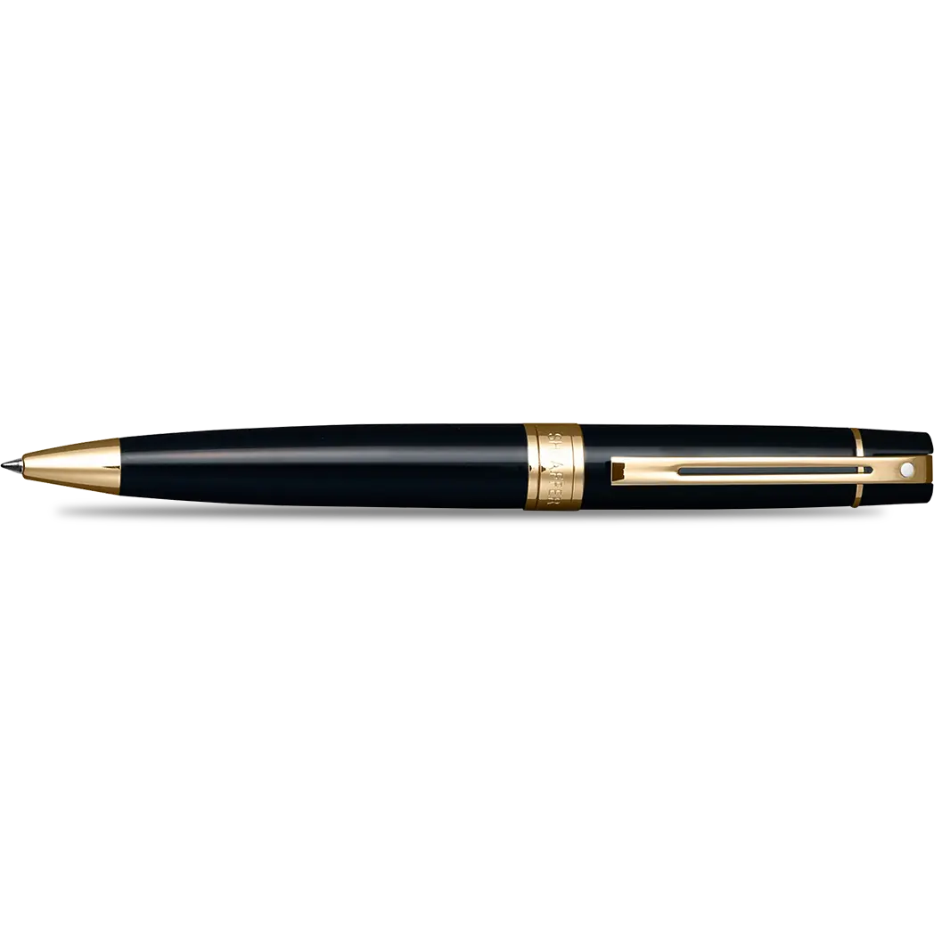 Sheaffer 300 Black w/ Gold Trim Ballpoint Pen-Pen Boutique Ltd