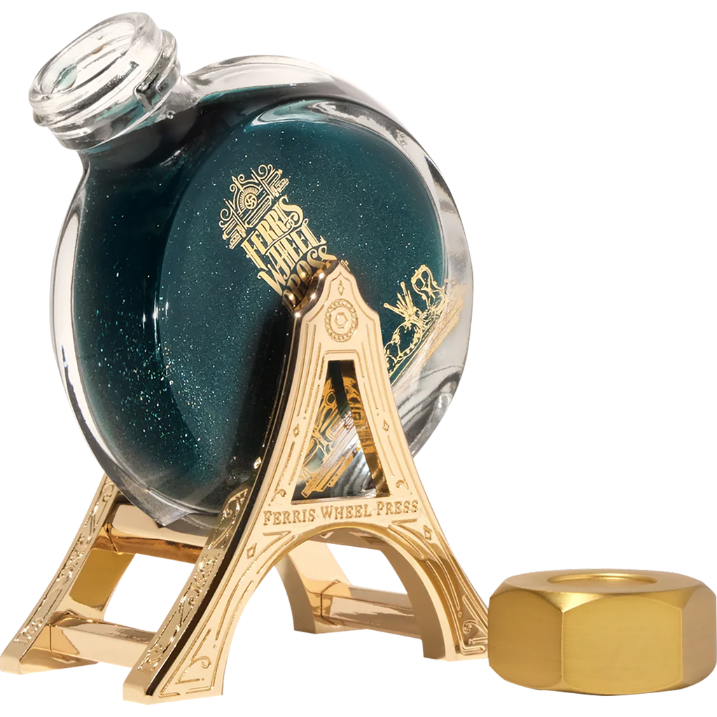 Ferris Wheel Press Ink Bottle - Carriage - 38ml (Gold Polished Edition)-Pen Boutique Ltd