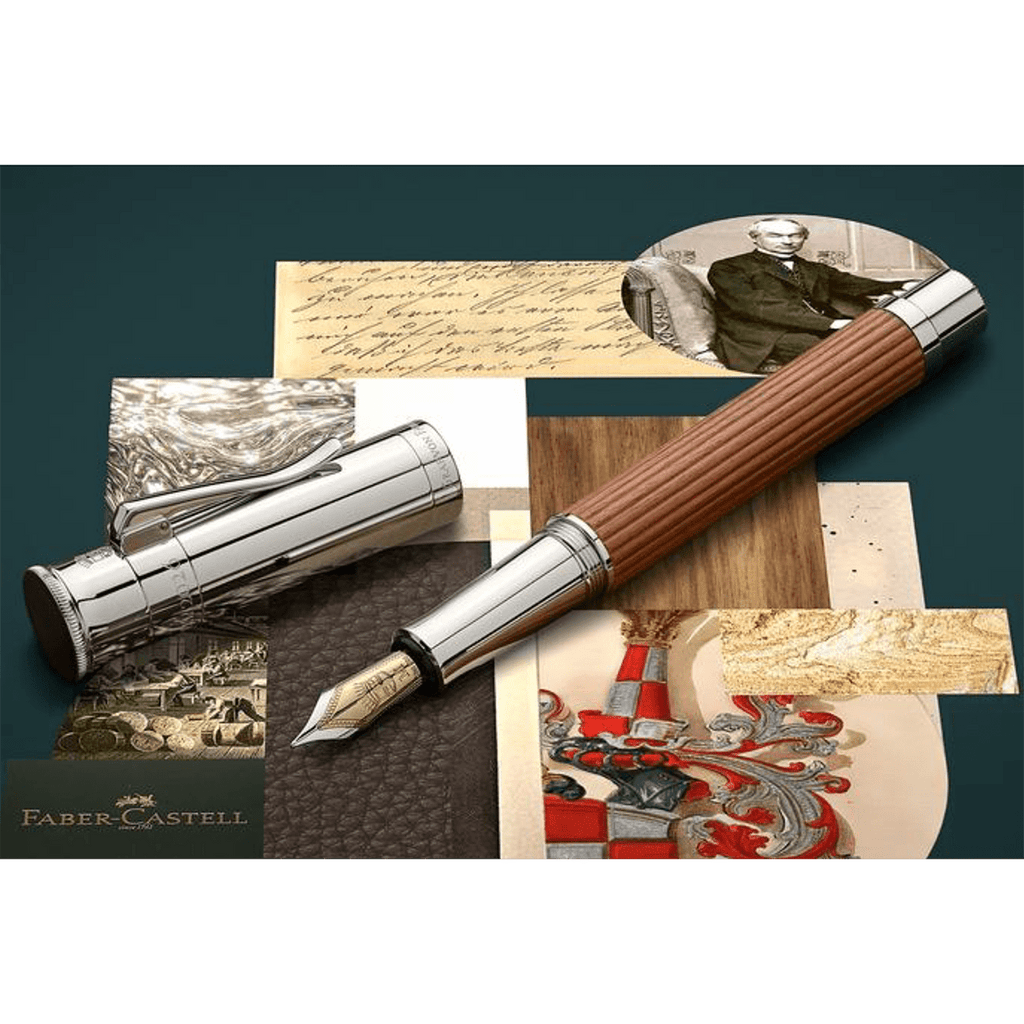 Graf Von Faber-Castell Classic Magnum Fountain Pen - Pernambuco wood (Anniversary Edition) - Pen Boutique Ltd