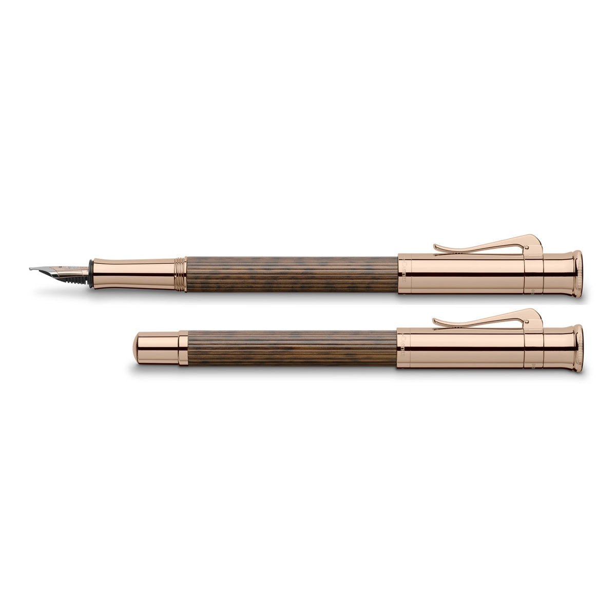 Graf Von Faber - Castell Classic Fountain Pen - Snakewood - Rose Gold Trim (Special Edition) - Pen Boutique Ltd