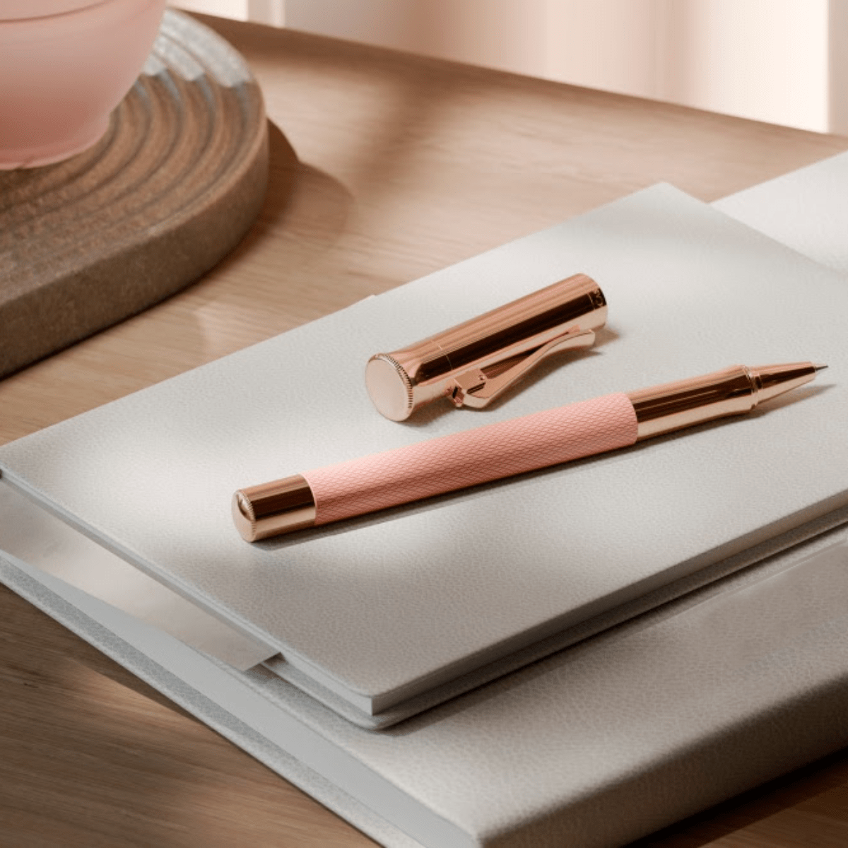 Graf Von Faber - Castell Guilloche Rollerball Pen - Rose - Pen Boutique Ltd