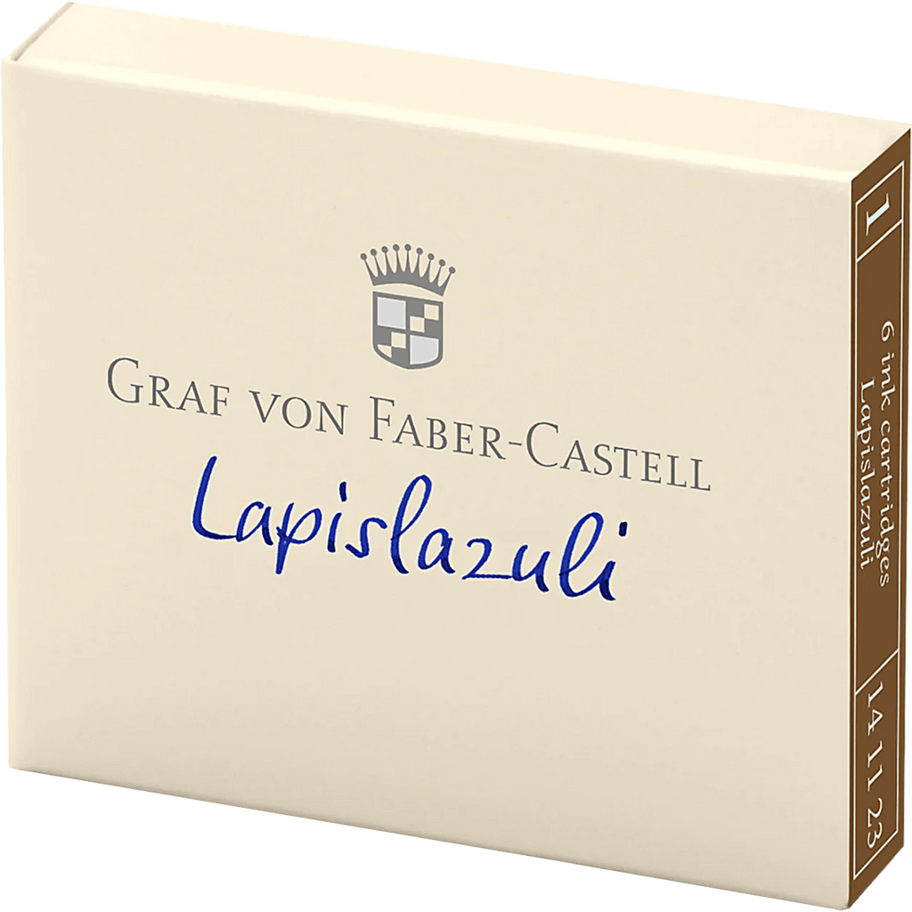 Graf Von Faber - Castell Lapis Lazuli Ink cartridges Box/6 - Pen Boutique Ltd