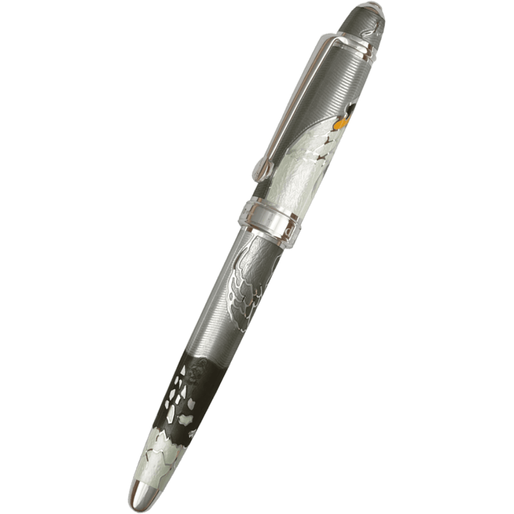 David Oscarson Hans Christian Andersen Rollerball Pen - Grey Black White - Pen Boutique Ltd