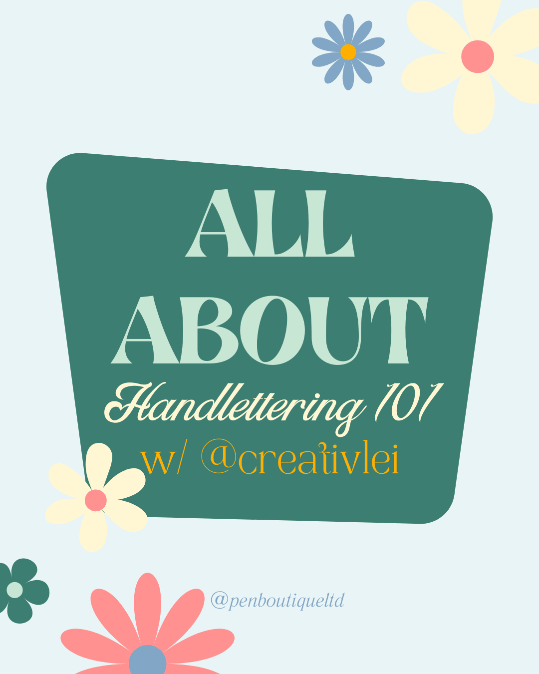 Handlettering 101 - Pen Boutique Ltd