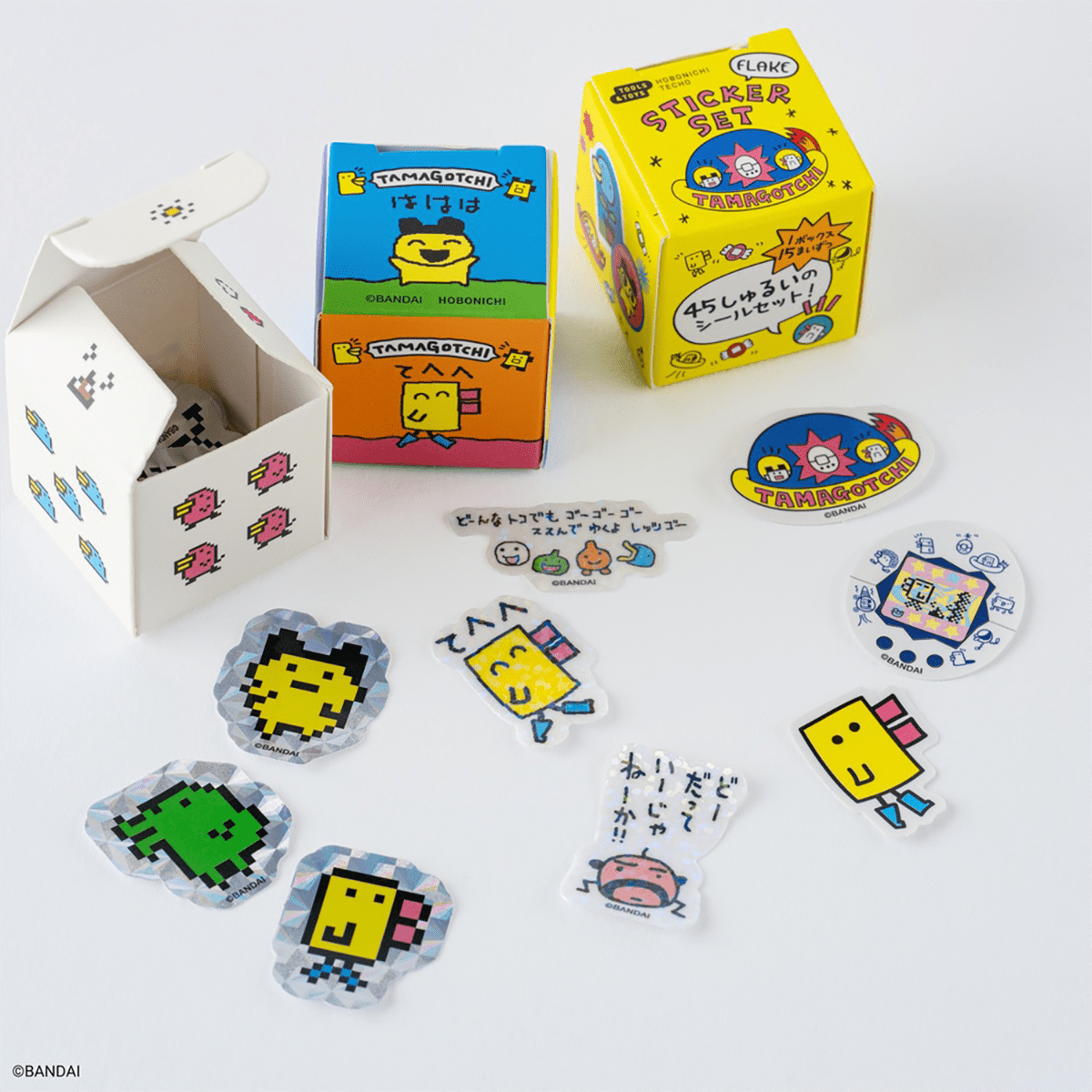 Hobonichi Flake Stickers - Tamagotchi (Set of 3 Boxes) - Pen Boutique Ltd