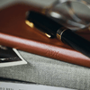 Hobonichi Light Hard Cover Japanese Book - Leather: Wine Brown - Tall & Slim (Weeks - April Start) - Pen Boutique Ltd