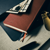 Hobonichi Light Hard Cover Japanese Book - Leather: Wine Brown - Tall & Slim (Weeks - April Start) - Pen Boutique Ltd