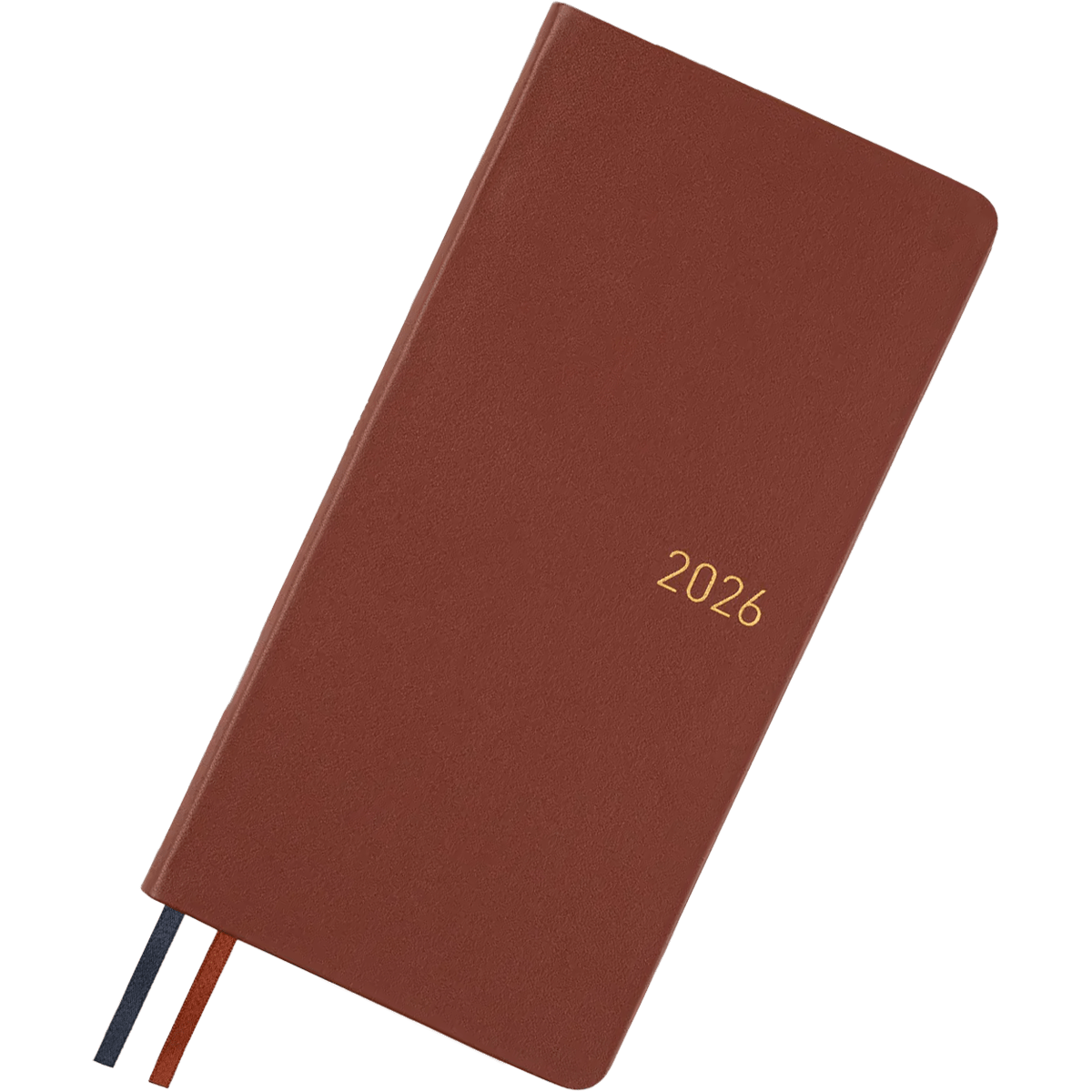 Hobonichi Light Hard Cover Japanese Book - Leather: Wine Brown - Tall & Slim (Weeks - April Start) - Pen Boutique Ltd