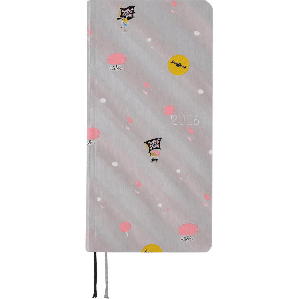 Hobonichi Light Hard Cover Japanese Book - ONE PIECE Magazine: Hiriluk’s Cherry Blossoms - Tall & Slim (Weeks - April Start) - Pen Boutique Ltd