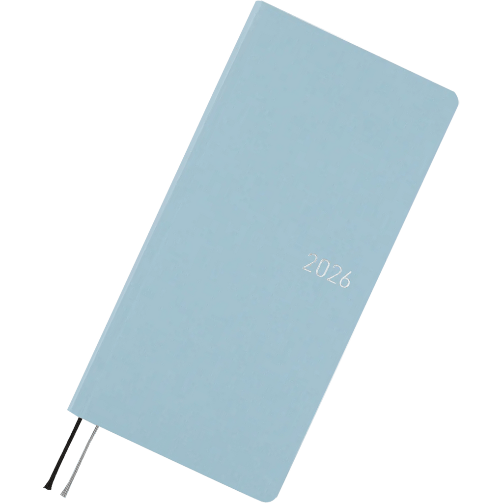 Hobonichi Light Hard Cover Japanese Book - Paper Series: Sky - Tall & Slim (Weeks - April Start) - Pen Boutique Ltd