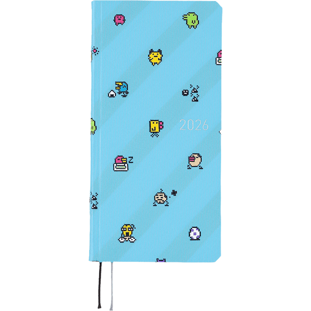 Hobonichi Light Hard Cover Japanese Book - Tamagotchi: Our Tamagotchi - Tall & Slim (Weeks - April Start) - Pen Boutique Ltd