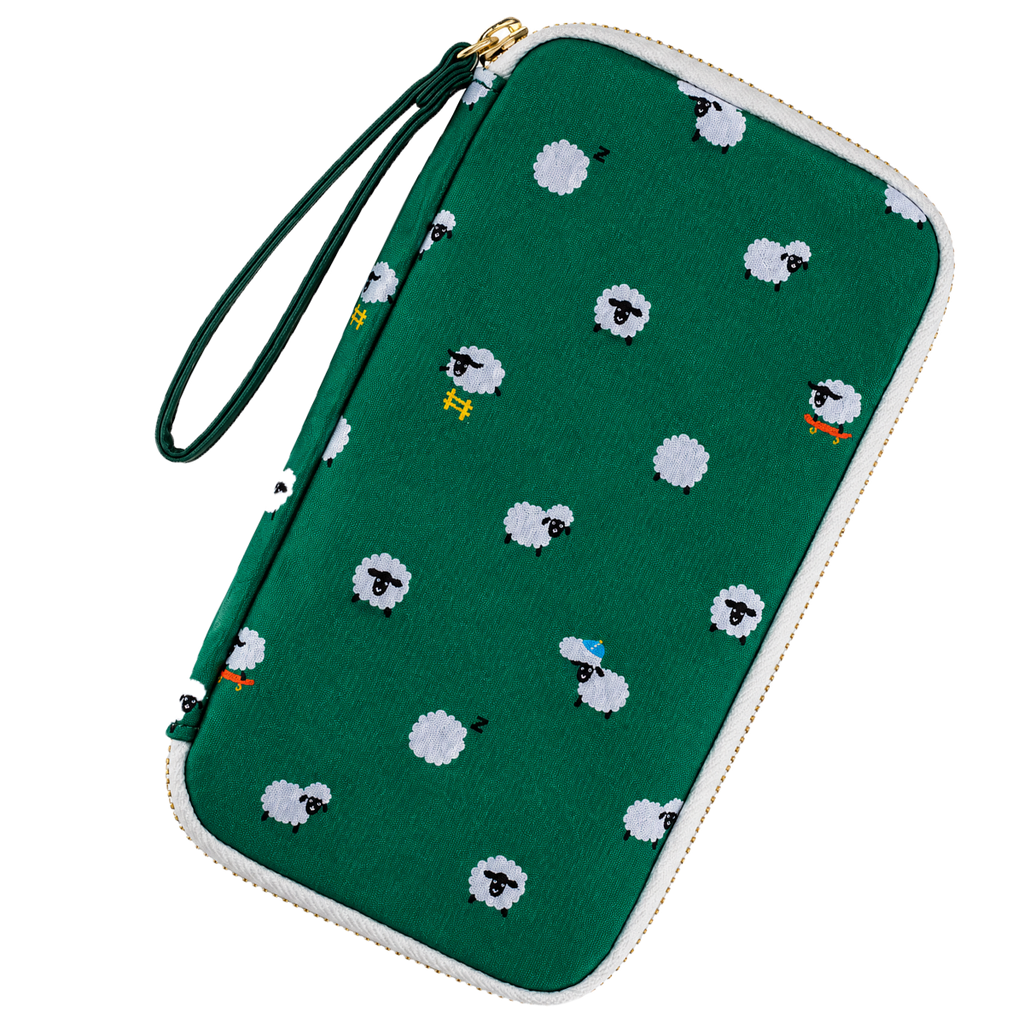Hobonichi Small Drawer Pouch - Bow & Tie: Sheep Sheep Sheep-Pen Boutique Ltd