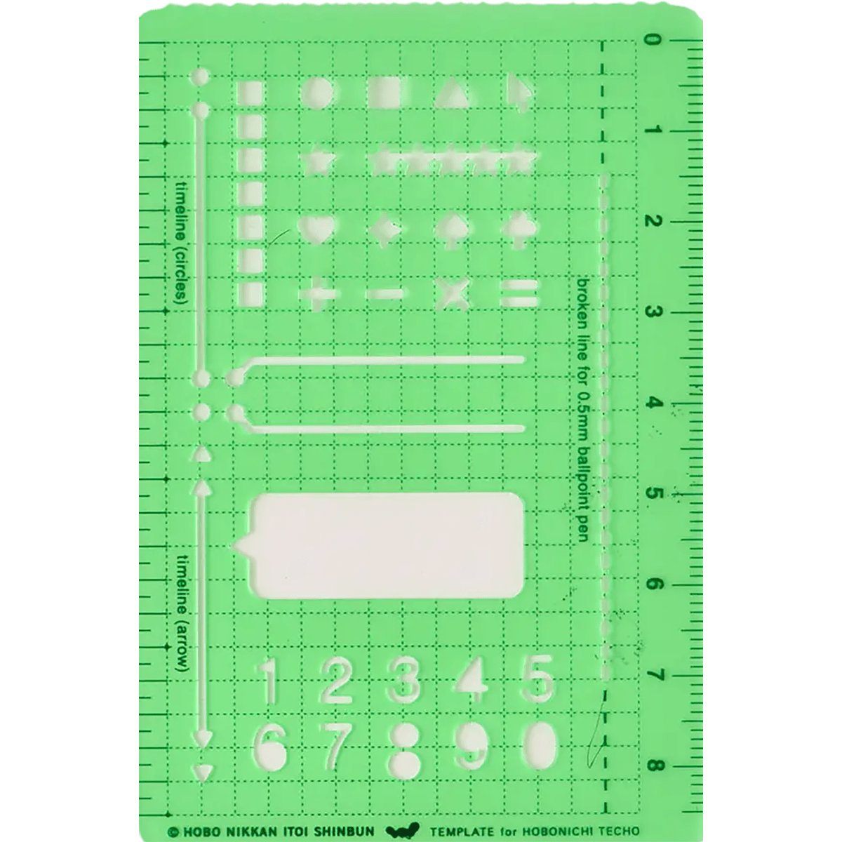 Hobonichi Stencil - Basic - Pen Boutique Ltd