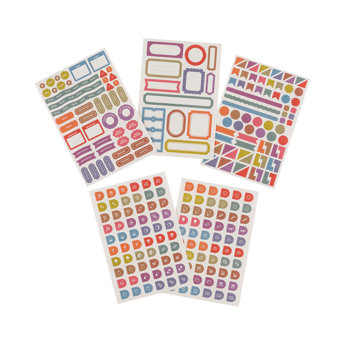 Hobonichi Sticker Set - TSUKI no IRO (Schedule) - Pen Boutique Ltd