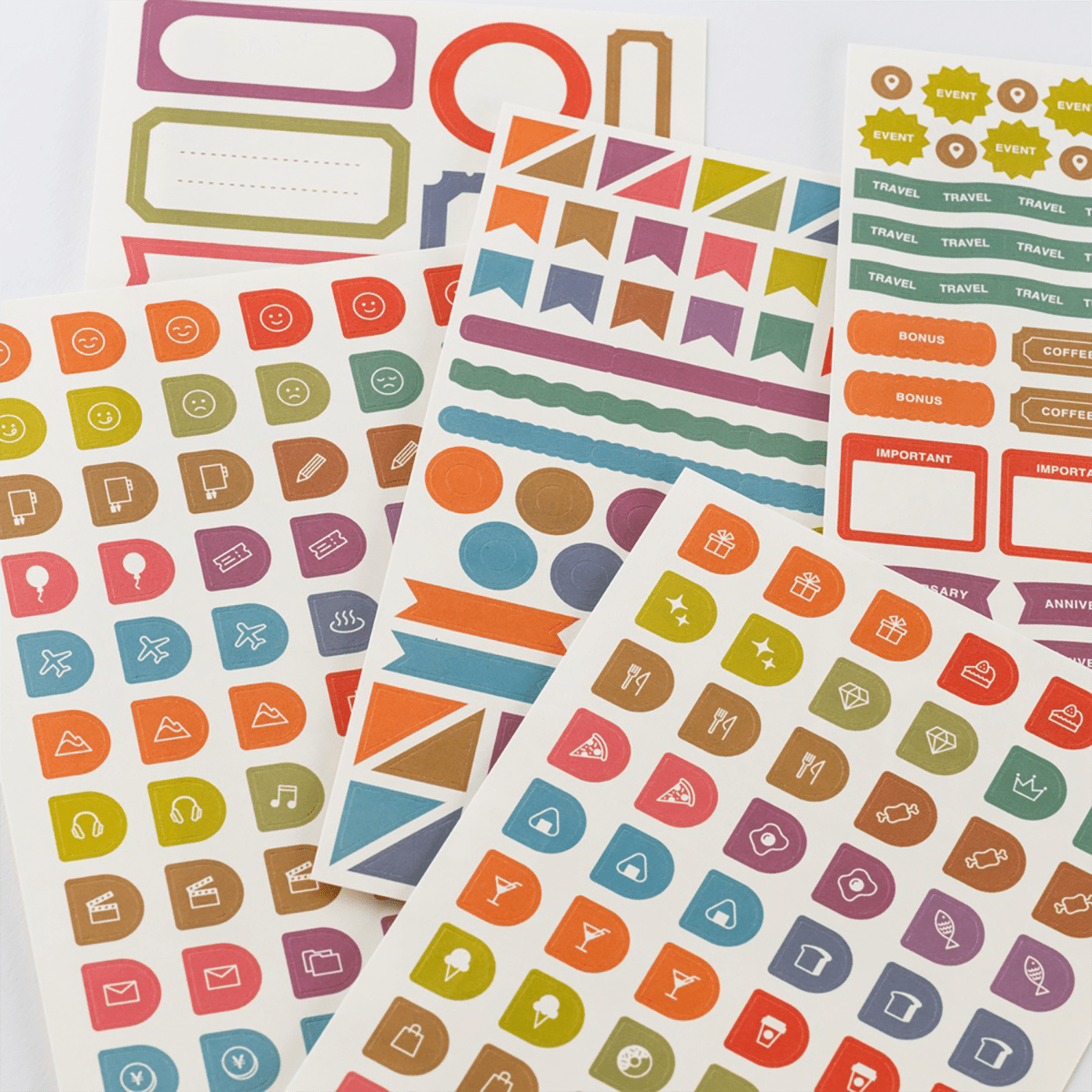 Hobonichi Sticker Set - TSUKI no IRO (Schedule) - Pen Boutique Ltd