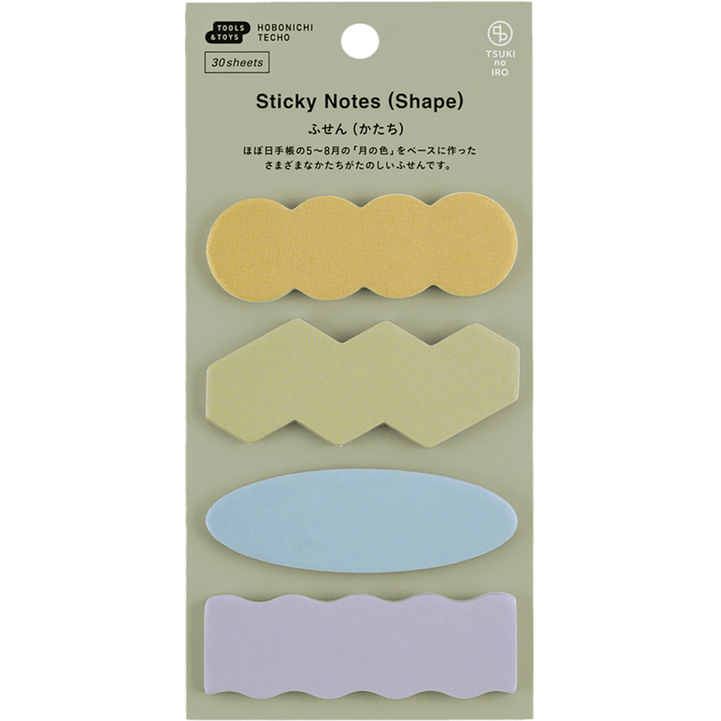 Hobonichi Sticky Notes - TSUKI no IRO (Shape) - Pen Boutique Ltd
