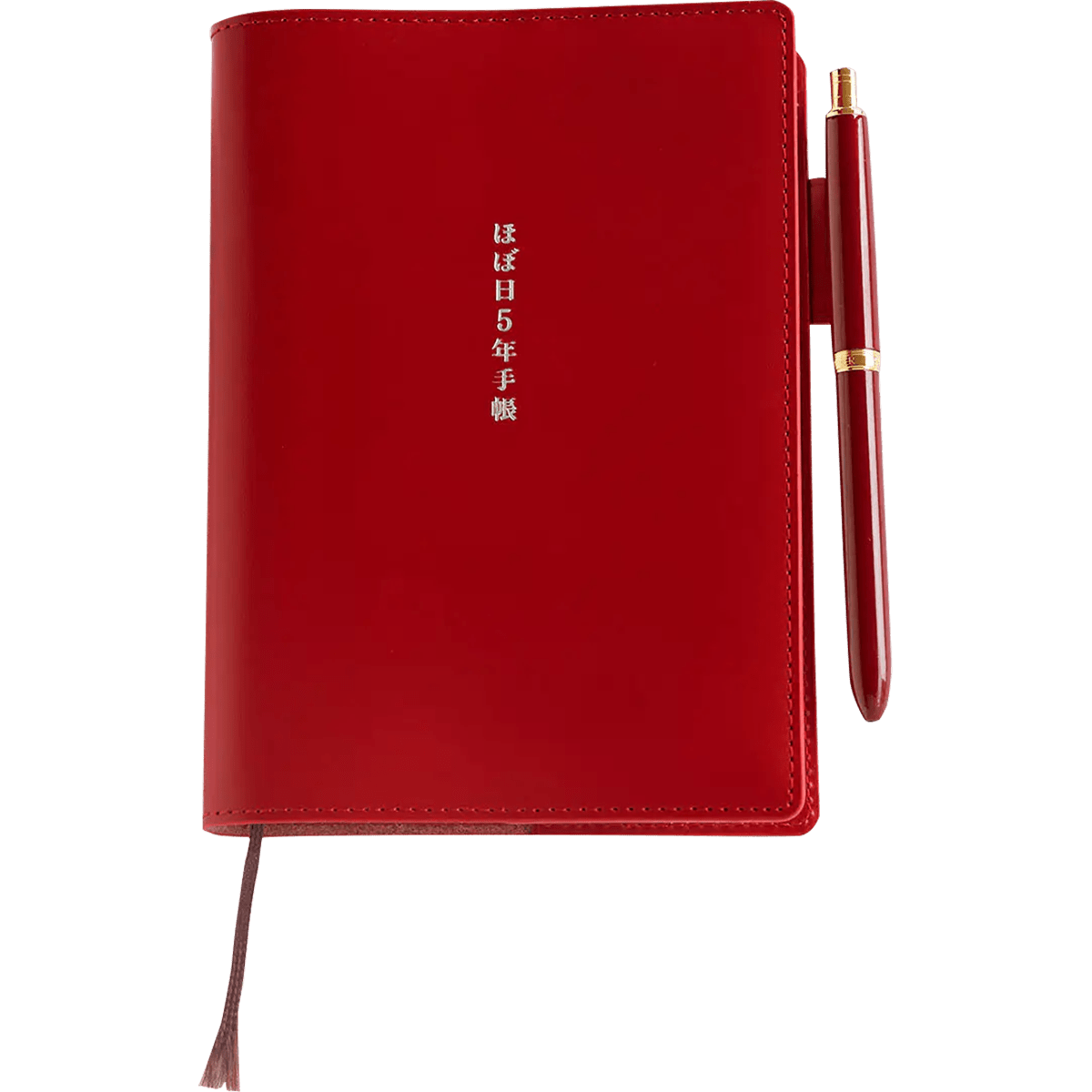 Hobonichi Techo 5 - Year Japanese Book Cover - Red - A6 [2026 - 2030] - Pen Boutique Ltd