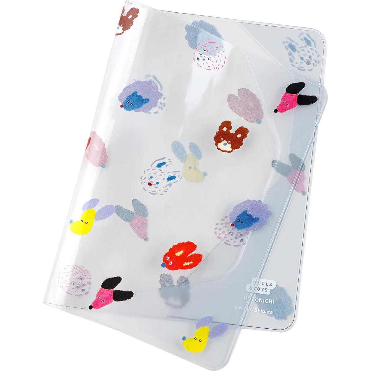 Hobonichi Cover on Cover - Keiko Shibata - A6 (Dog Ears Fluttering in the Wind)-Pen Boutique Ltd