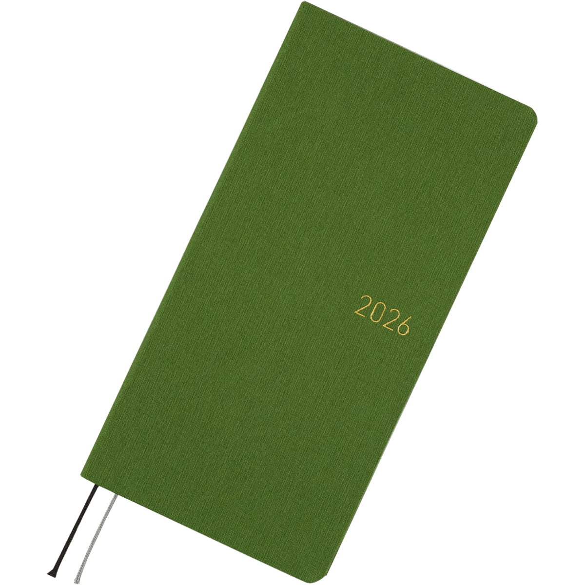 Hobonichi Light Hard Cover Japanese Book - Colors: Antique Green - Tall & Slim (Weeks - April Start) - Pen Boutique Ltd