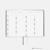 Hobonichi HON Light Hardcover Japanese Book - Slash Navy - A6 (January Start) - Pen Boutique Ltd