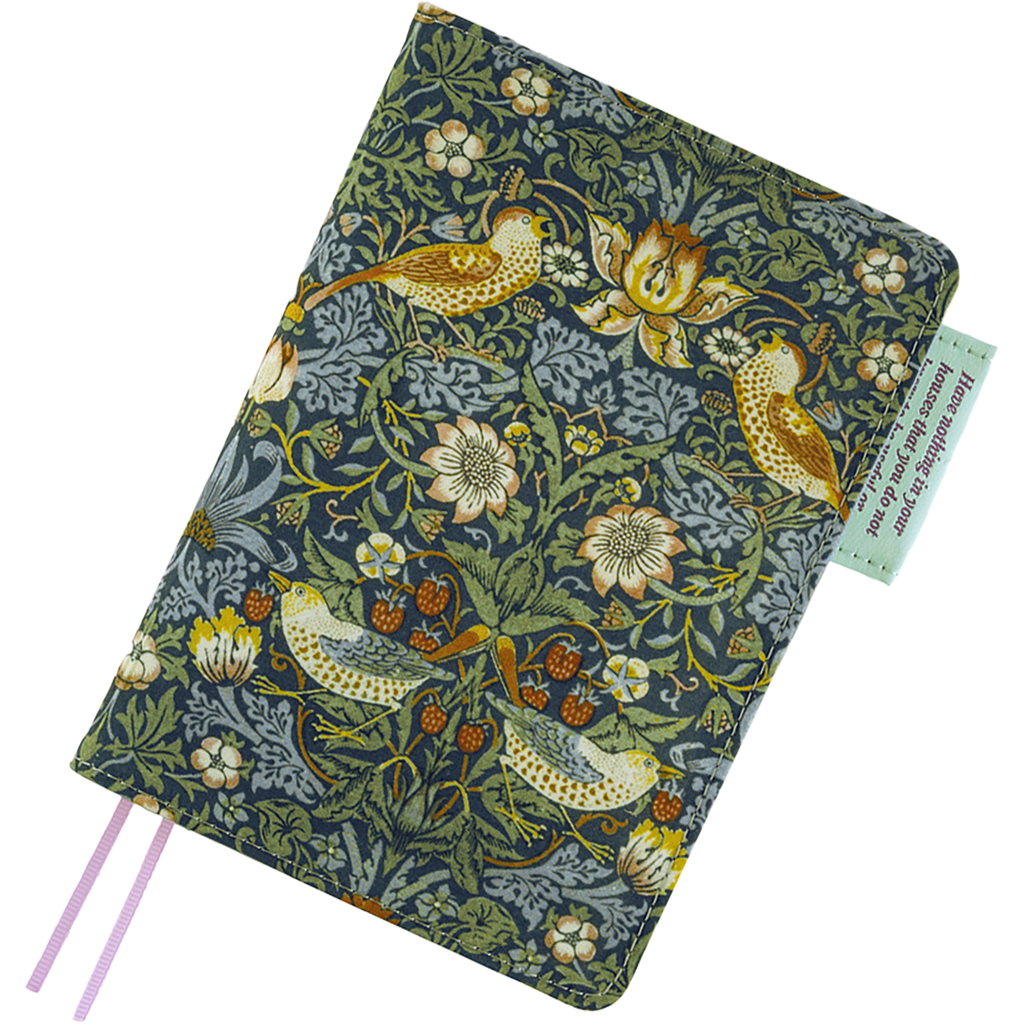 Hobonichi Japanese 2027 Book & Cover - V&A Series: Strawberry Thief - A6-Pen Boutique Ltd