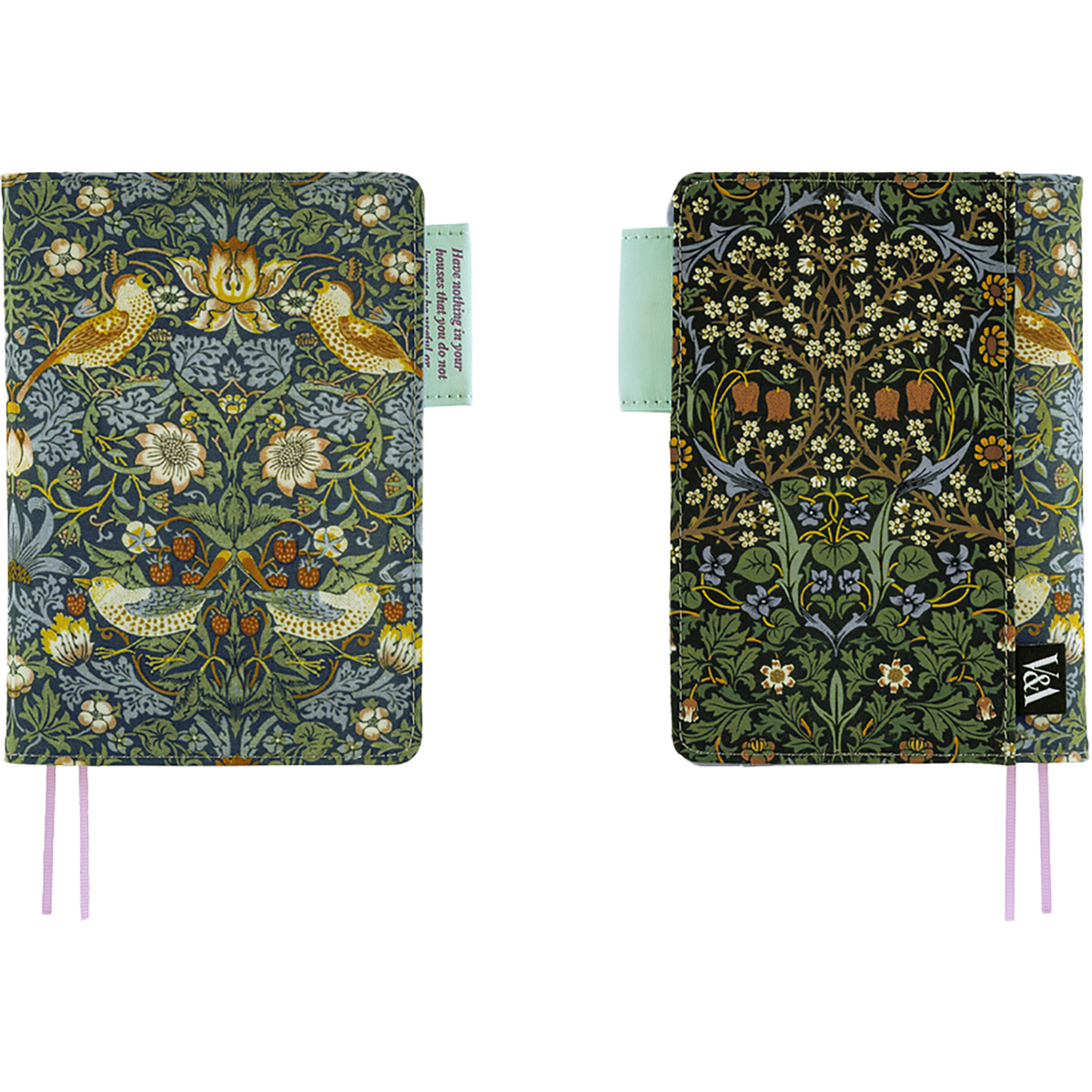 Hobonichi Japanese 2027 Book & Cover - V&A Series: Strawberry Thief - A6-Pen Boutique Ltd