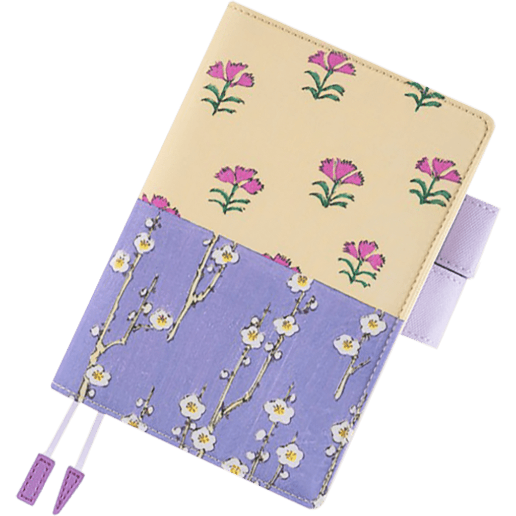 Hobonichi Japanese Book & Cover - Unsodo: Bijutsukai - Plum and Dianthus - A6 (April Start) - Pen Boutique Ltd