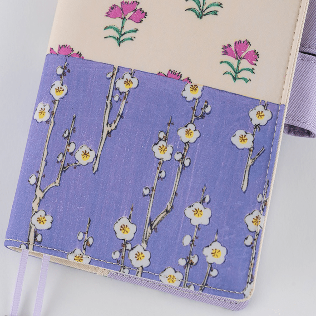 Hobonichi Japanese Book & Cover - Unsodo: Bijutsukai - Plum and Dianthus - A6 (April Start) - Pen Boutique Ltd