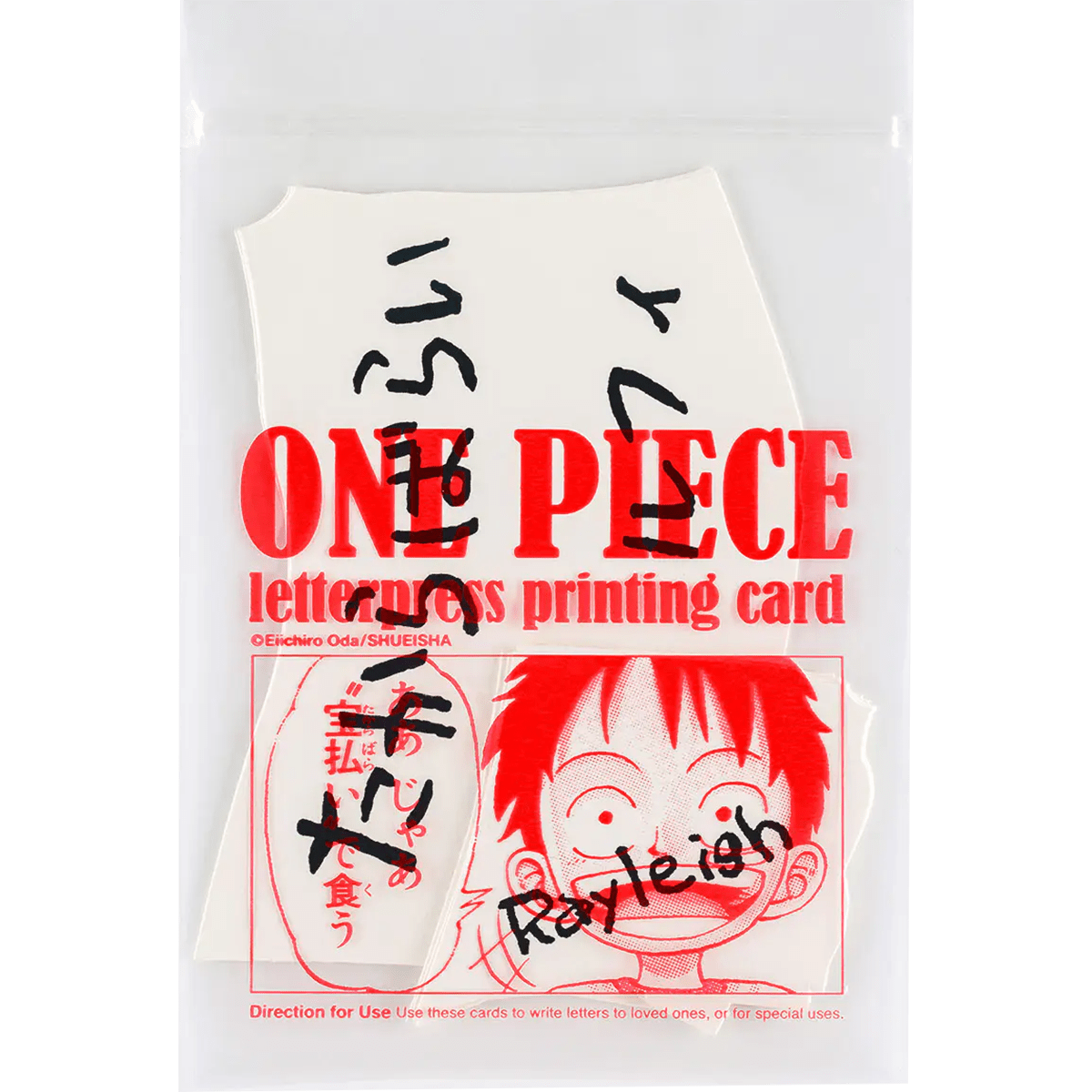 Hobonichi Letterpress Printed Card - ONE PIECE Magazine: Vivre Card & Treasure Tab - Pen Boutique Ltd