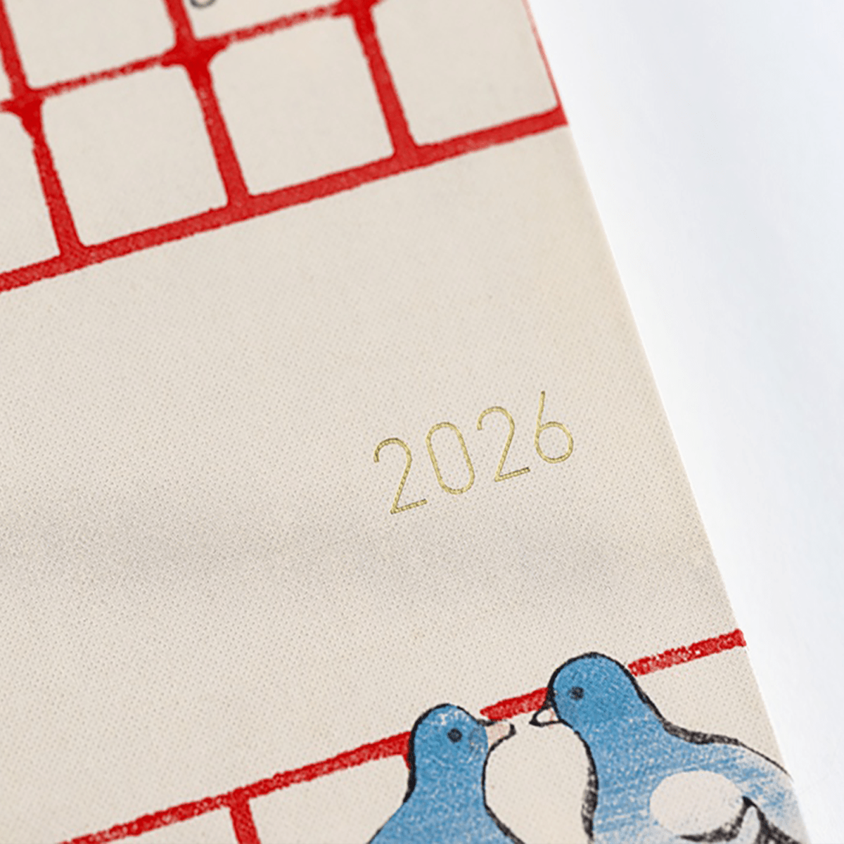 Hobonichi Light Hard Cover Japanese Book - Unsodo Bijutsukai: Blue Pigeons - Tall & Slim (Weeks - April Start) - Pen Boutique Ltd
