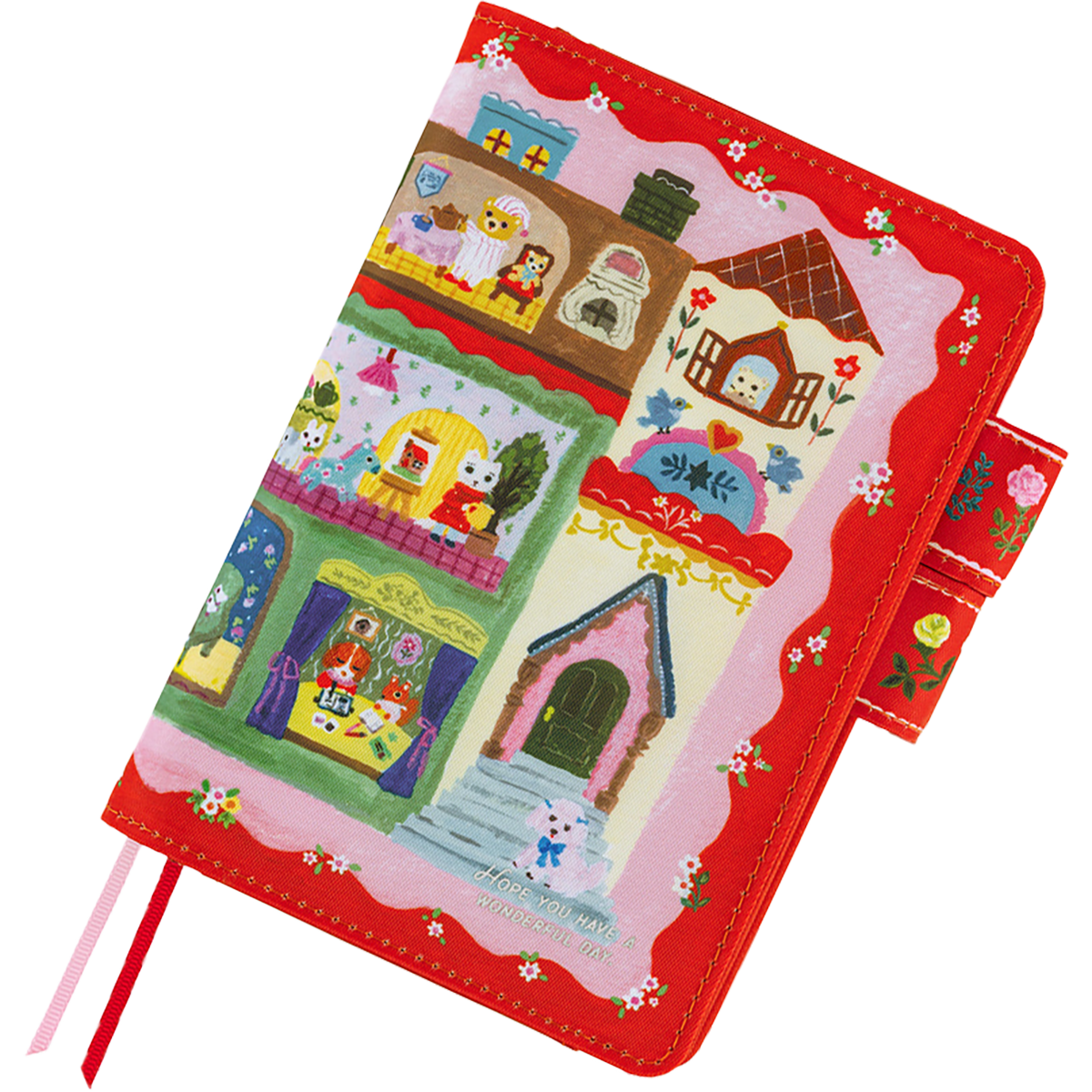 Hobonichi Techo 2027 Cover - Yumi Kitagishi: White Cat House - A6 - Pen Boutique Ltd