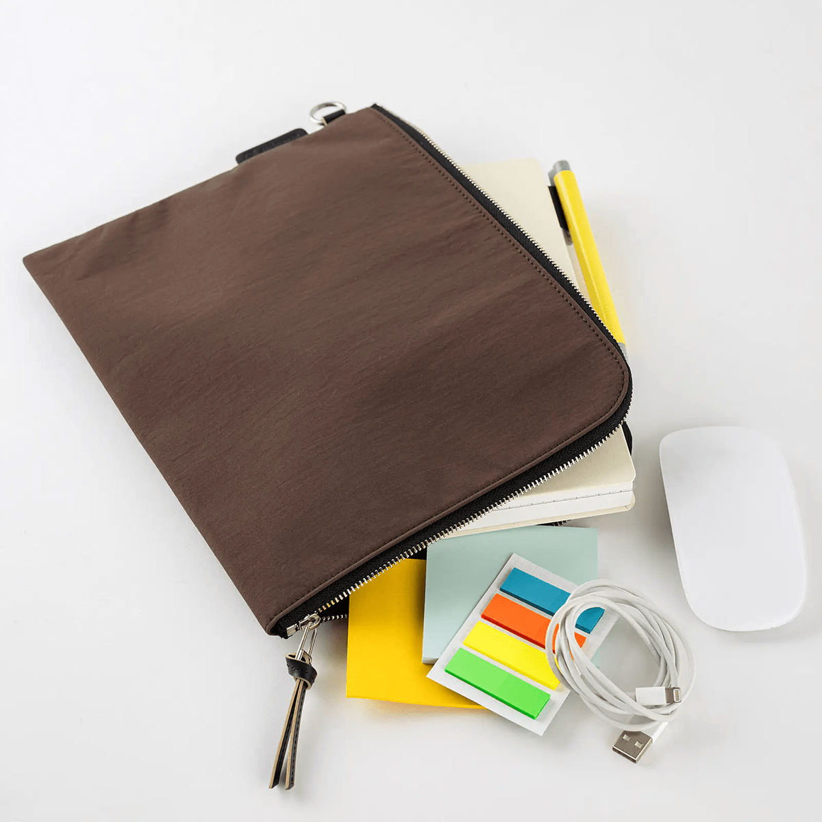 Hobonichi Tragen Flat Pouch - Brown - A5 - Pen Boutique Ltd