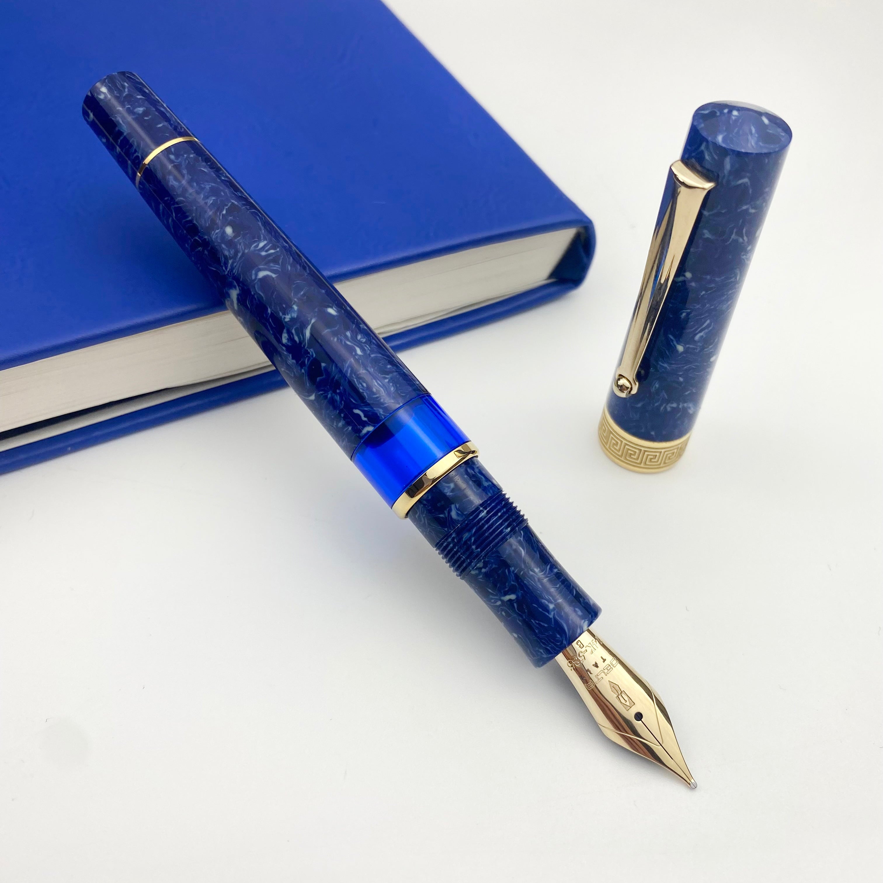 Delta Fountain Pen - Lapis Blue - Rosegold Trim (Limited Edition) - Pen Boutique Ltd