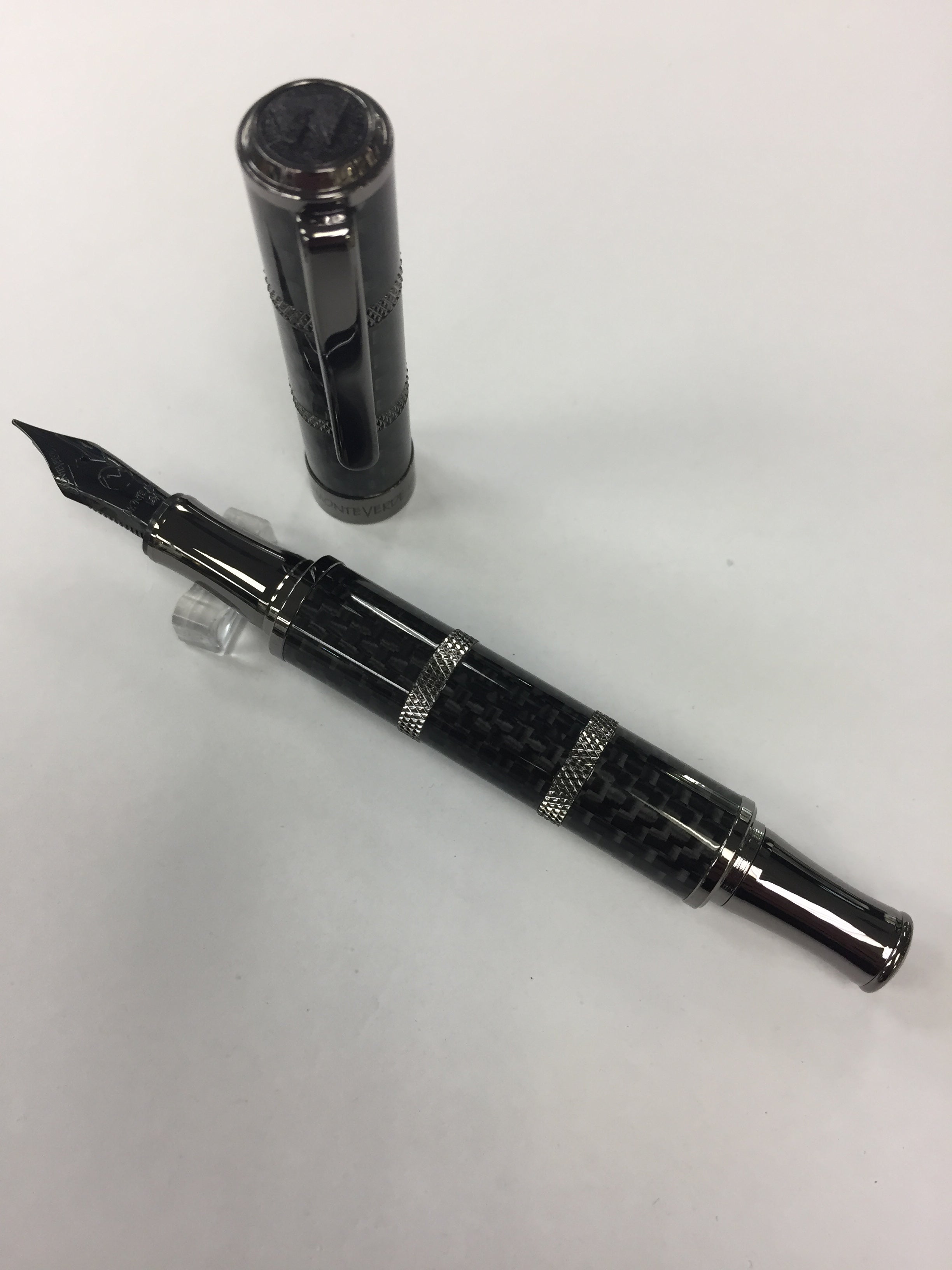 Monteverde Regatta Sport Fountain Pen - Full Carbon Black - Pen Boutique Ltd