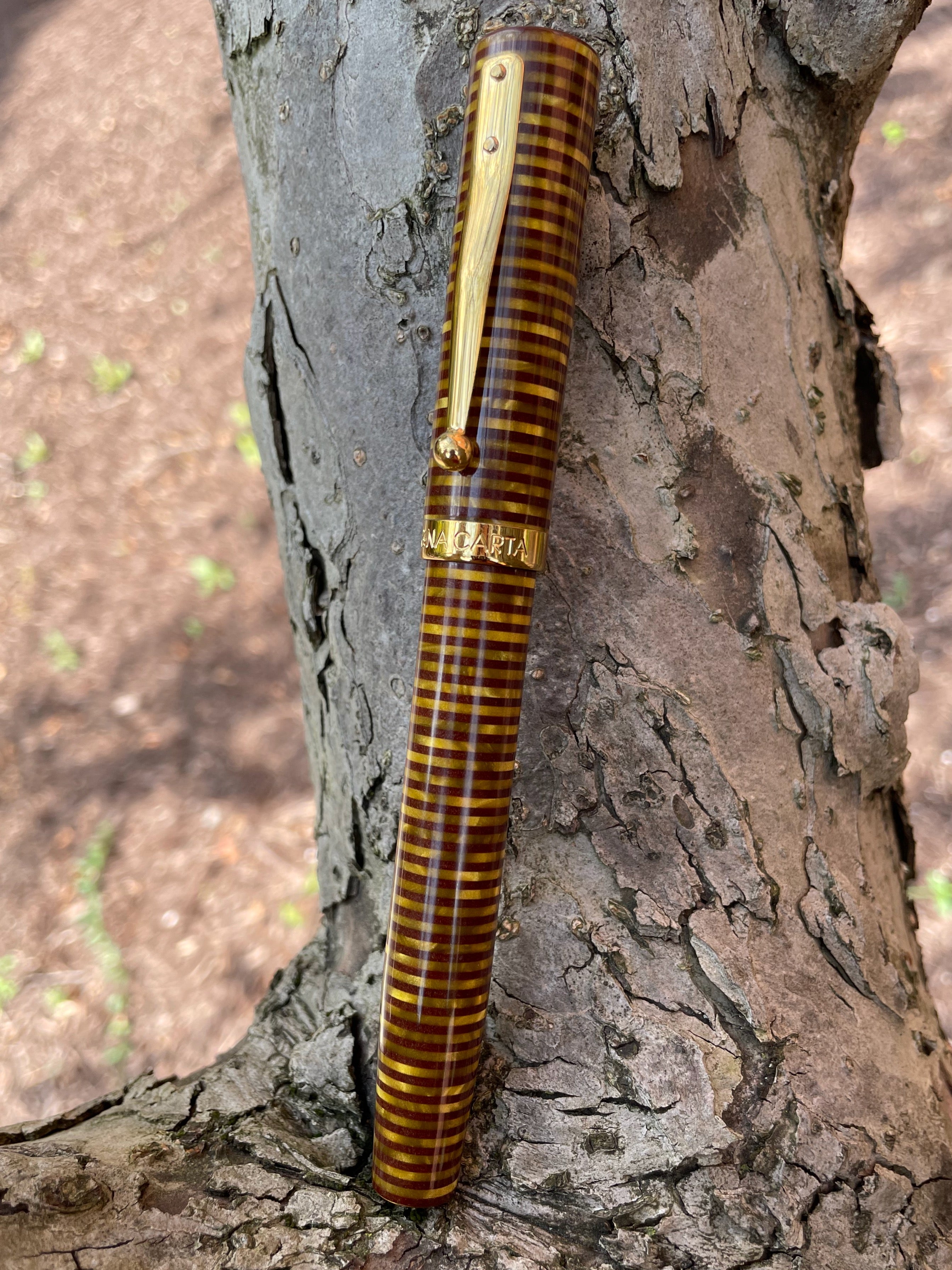 Magna Carta Mag 600 True Flex Fountain Pen - Bumblebee 14k gold nib - Pen Boutique Exclusive ( w/Free Yak Leather Pen Case) - Pen Boutique Ltd
