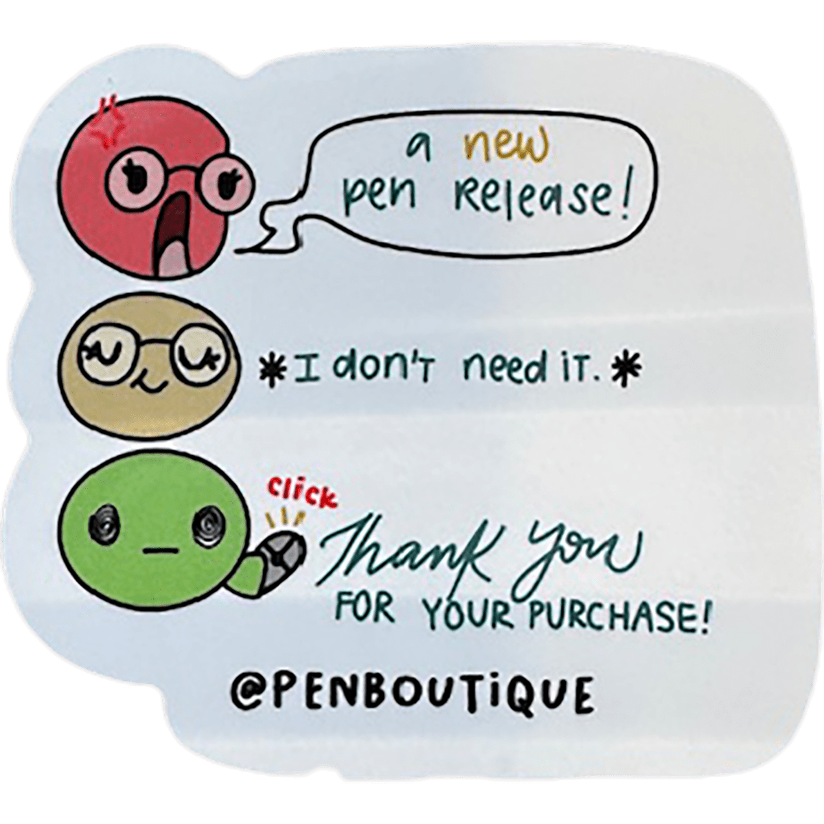 Pen Boutique Stickers - 8 Pack - Pen Boutique Ltd