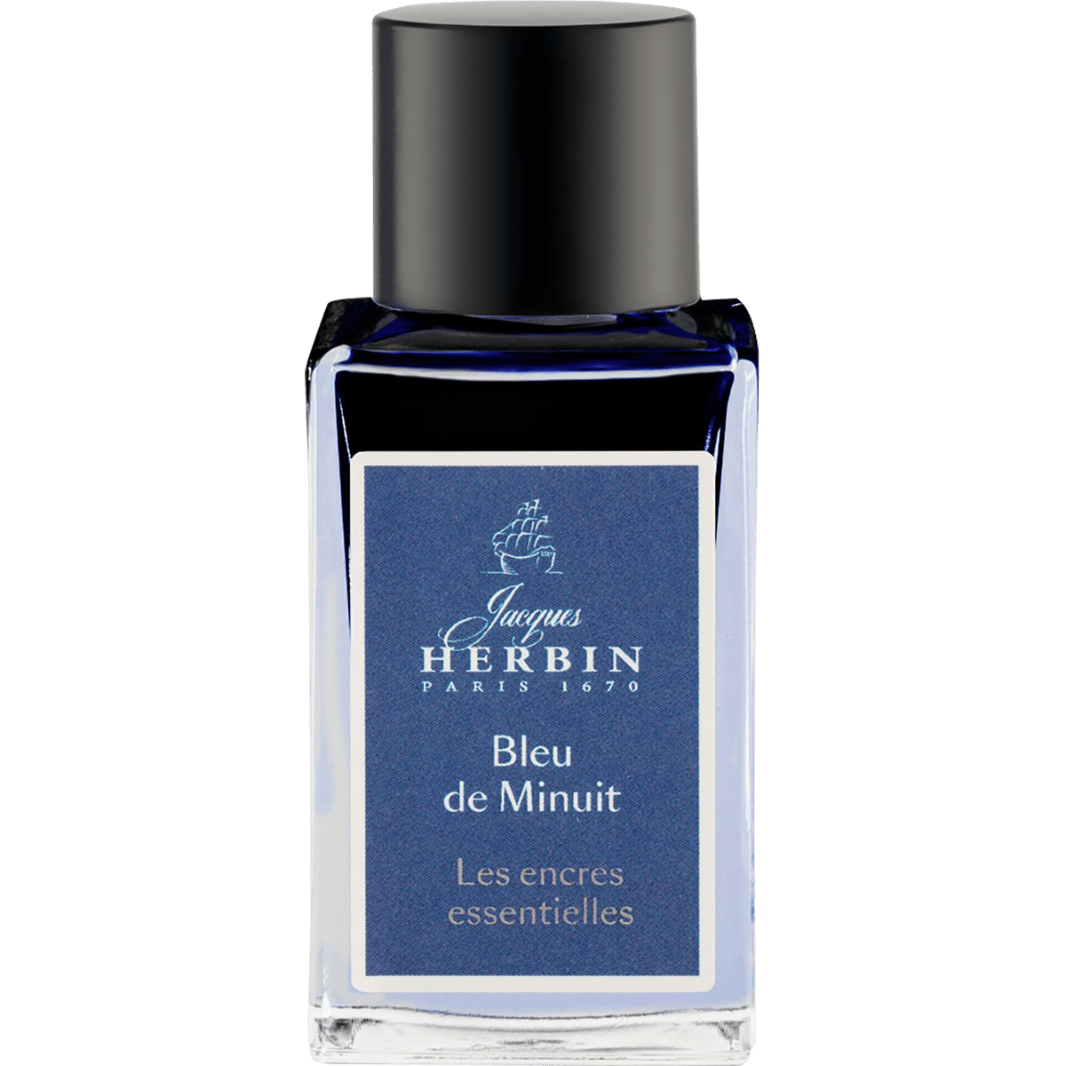 J. Herbin 1798 Essential Bottled Ink - Bleu de Minuit - 15ml - Pen Boutique Ltd